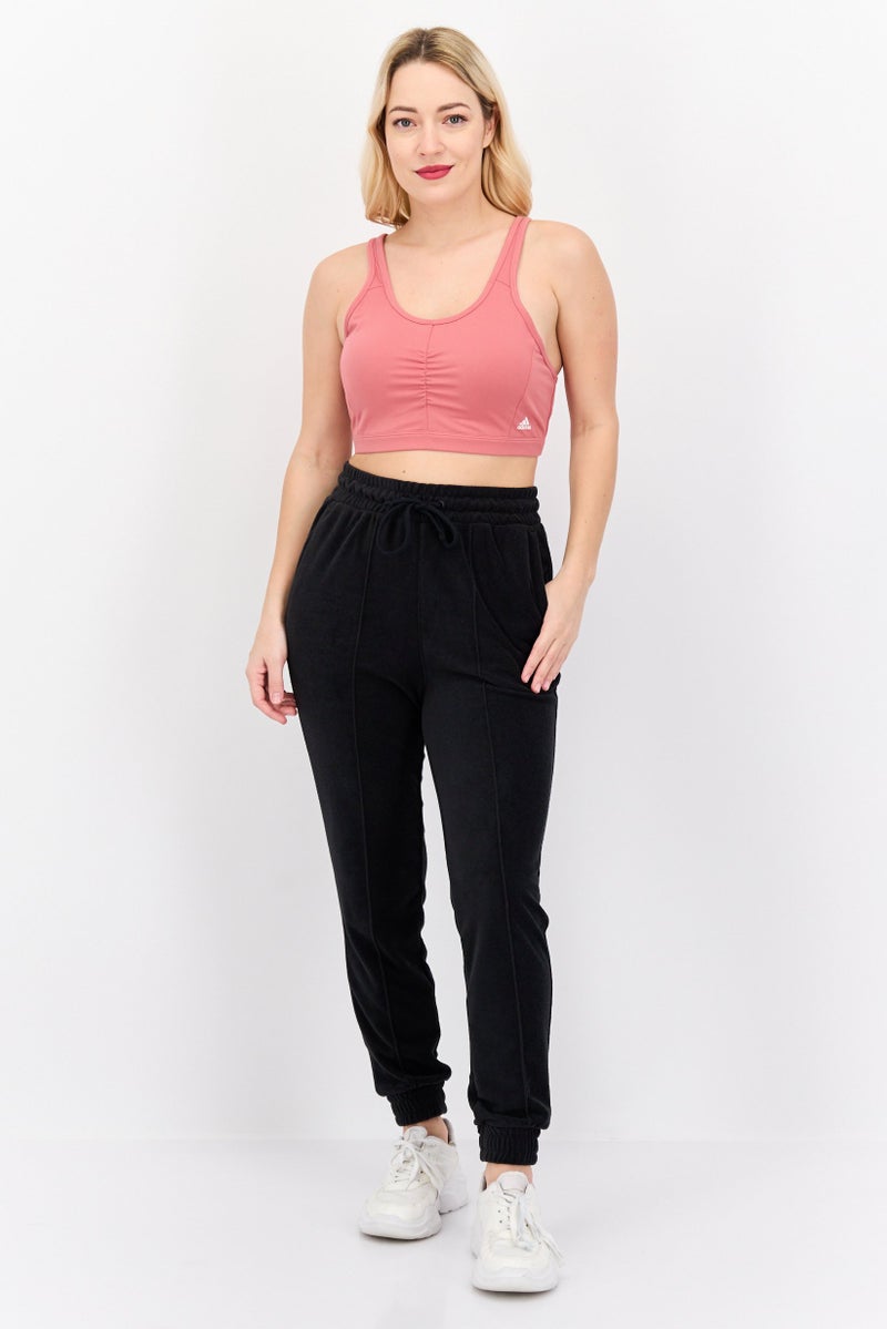 Adidas Women Sportswear Fit Lightly Padded Sports Bra, Mauve - Image 4